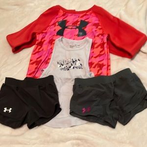✨Under Armour Hoodie, 2 pairs of Shorts, and a shirt✨